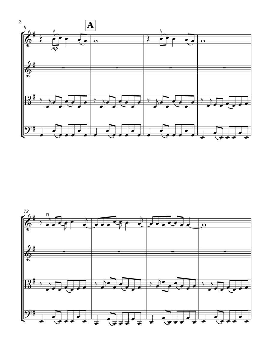 Every Breath You Take String Quartet scores gallery preview page 2