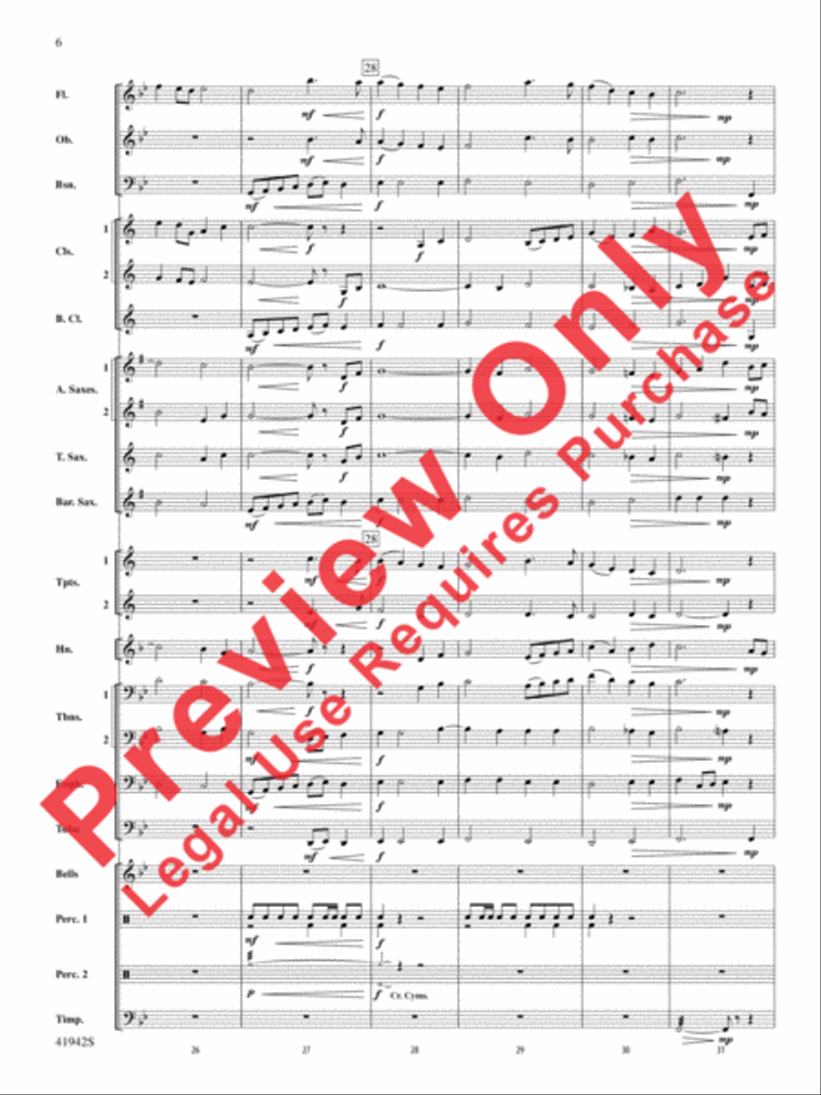 In My Garden Concert Band scores gallery preview page 7