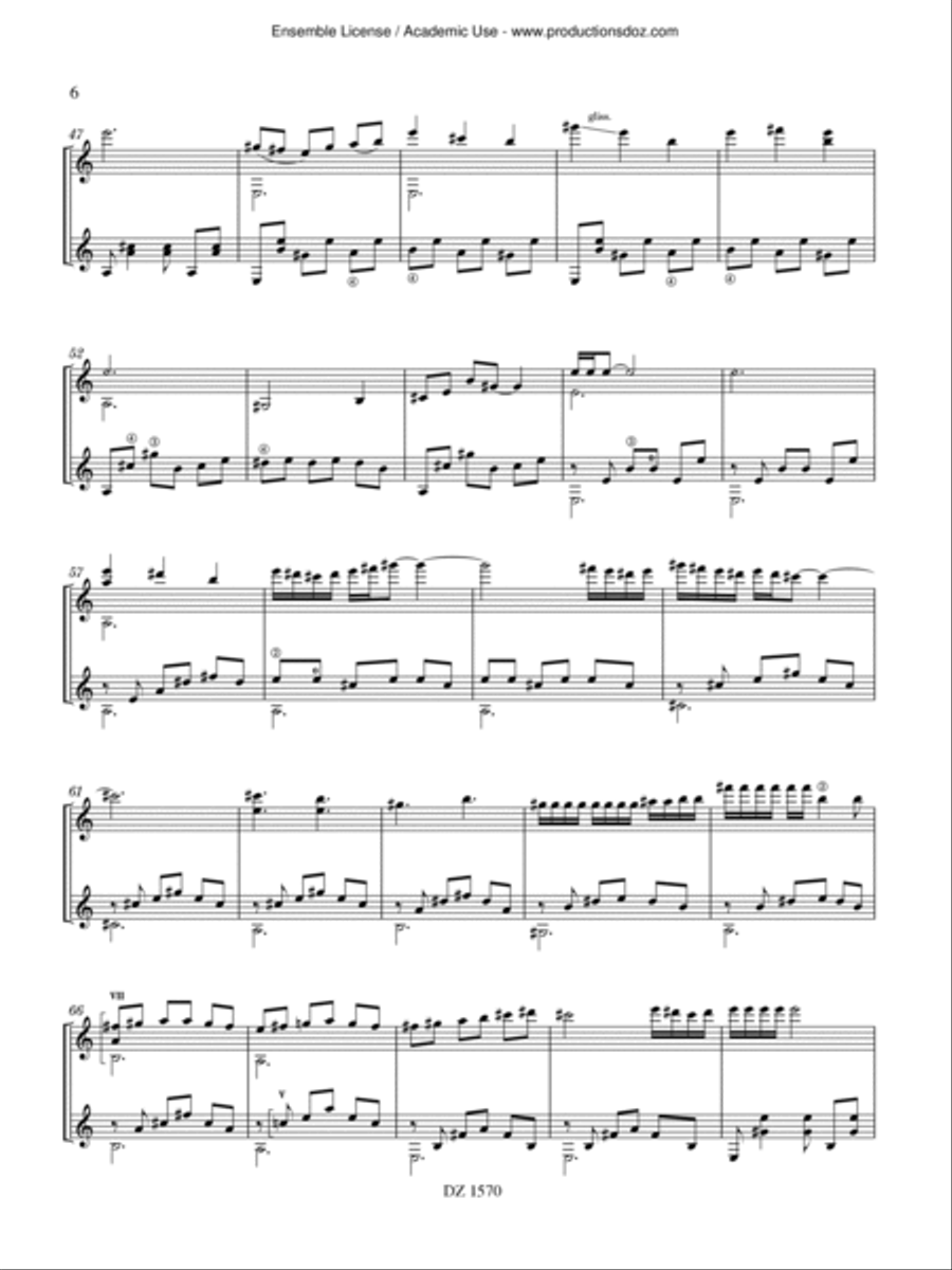 Duo campechano Classical Guitar scores gallery preview page 6