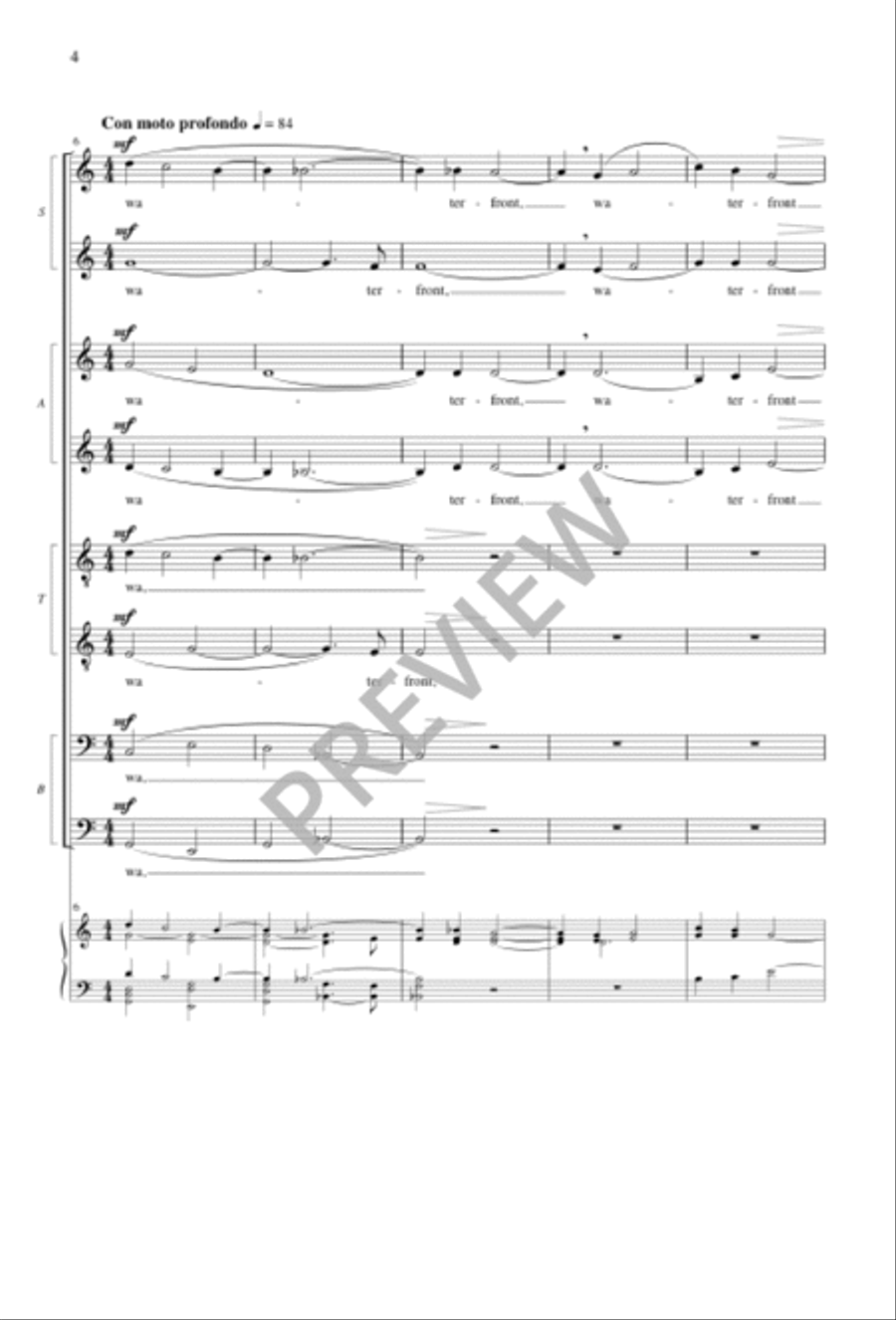The Heart's Reflection SSAATTBB scores gallery preview page 4