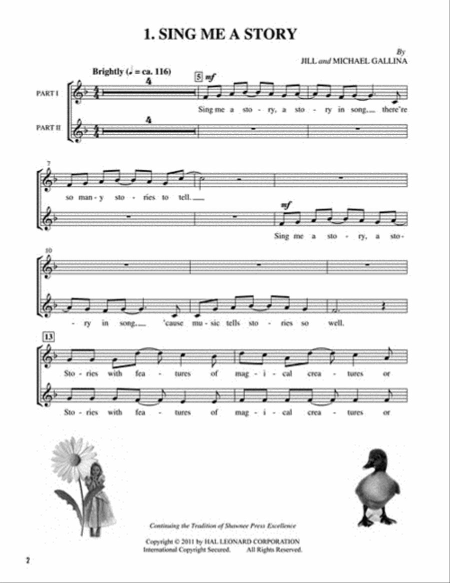 Sing Me a Story – Classic Stories Throughout Time Come to Life in Song and Rhyme 2-Part scores gallery preview page 3