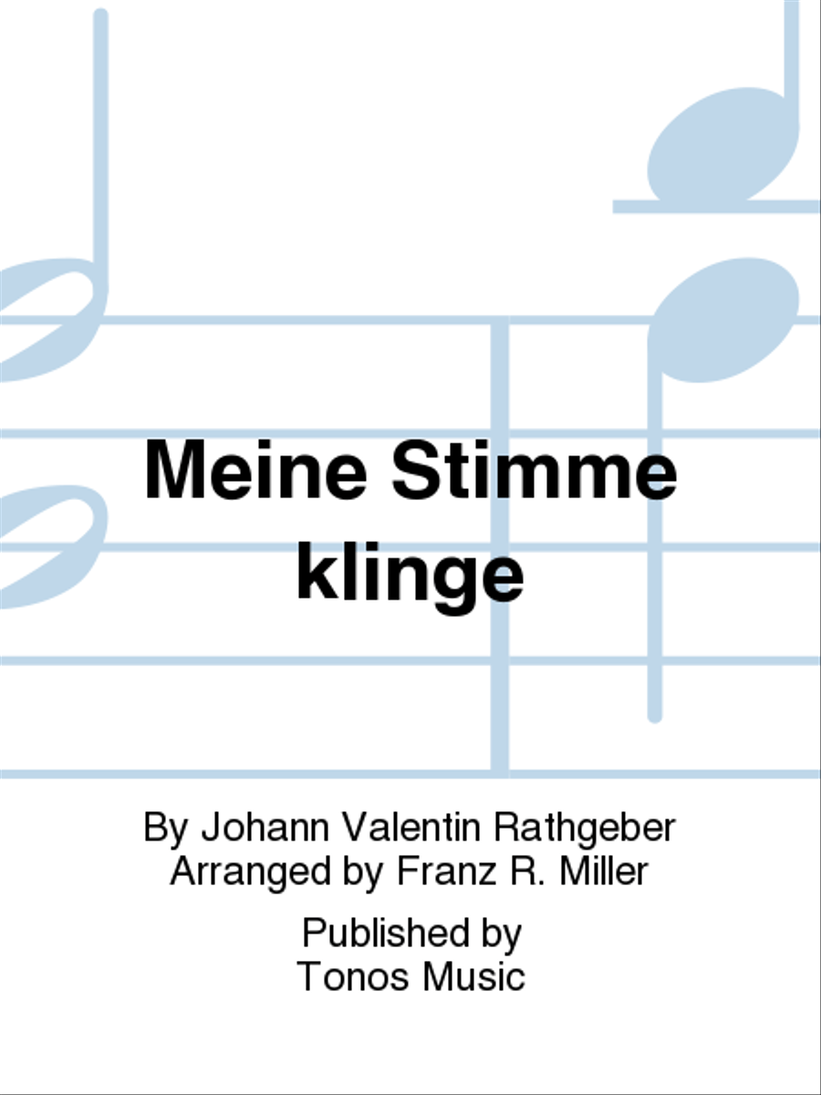 Meine Stimme klinge