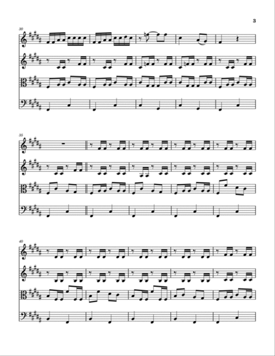 Luther Played The Boogie Luther Played The Boogie String Quartet scores gallery preview page 4