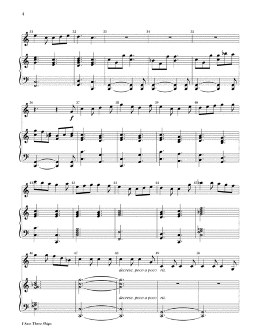 I Saw Three Ships I Saw Three Ships Percussion scores gallery preview page 4