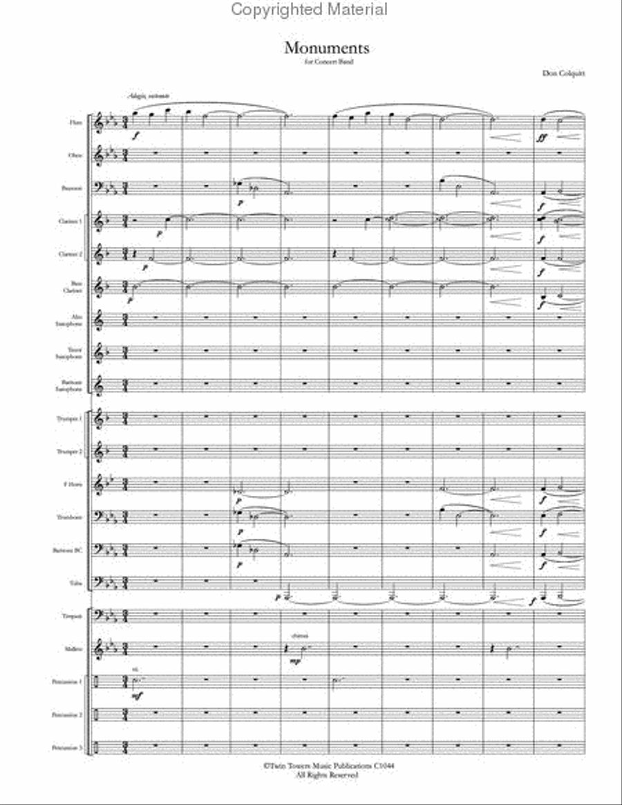 Monuments Concert Band scores gallery preview page 3