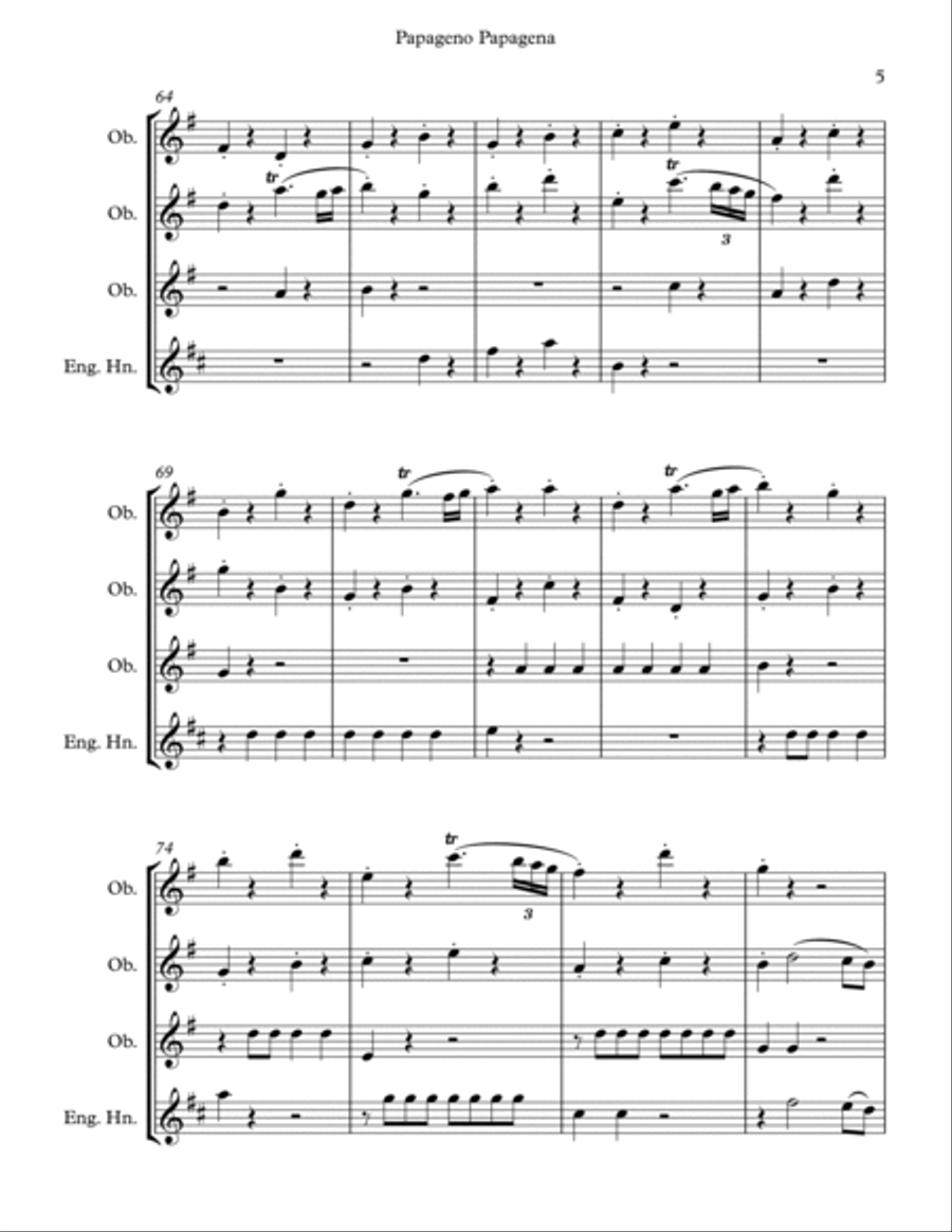 Papageno Papagena from 