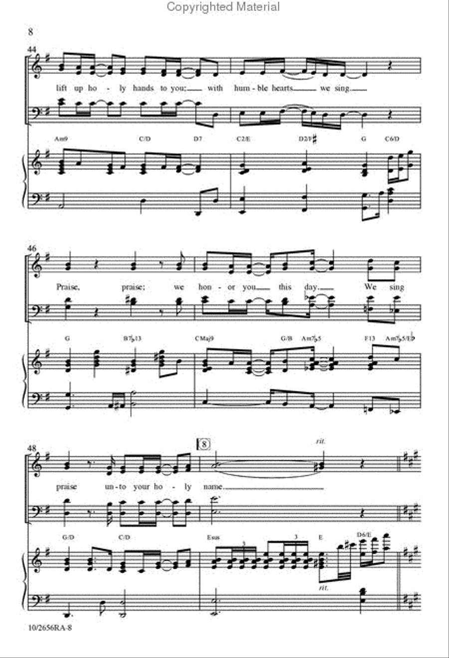 Praise 4-Part scores gallery preview page 8
