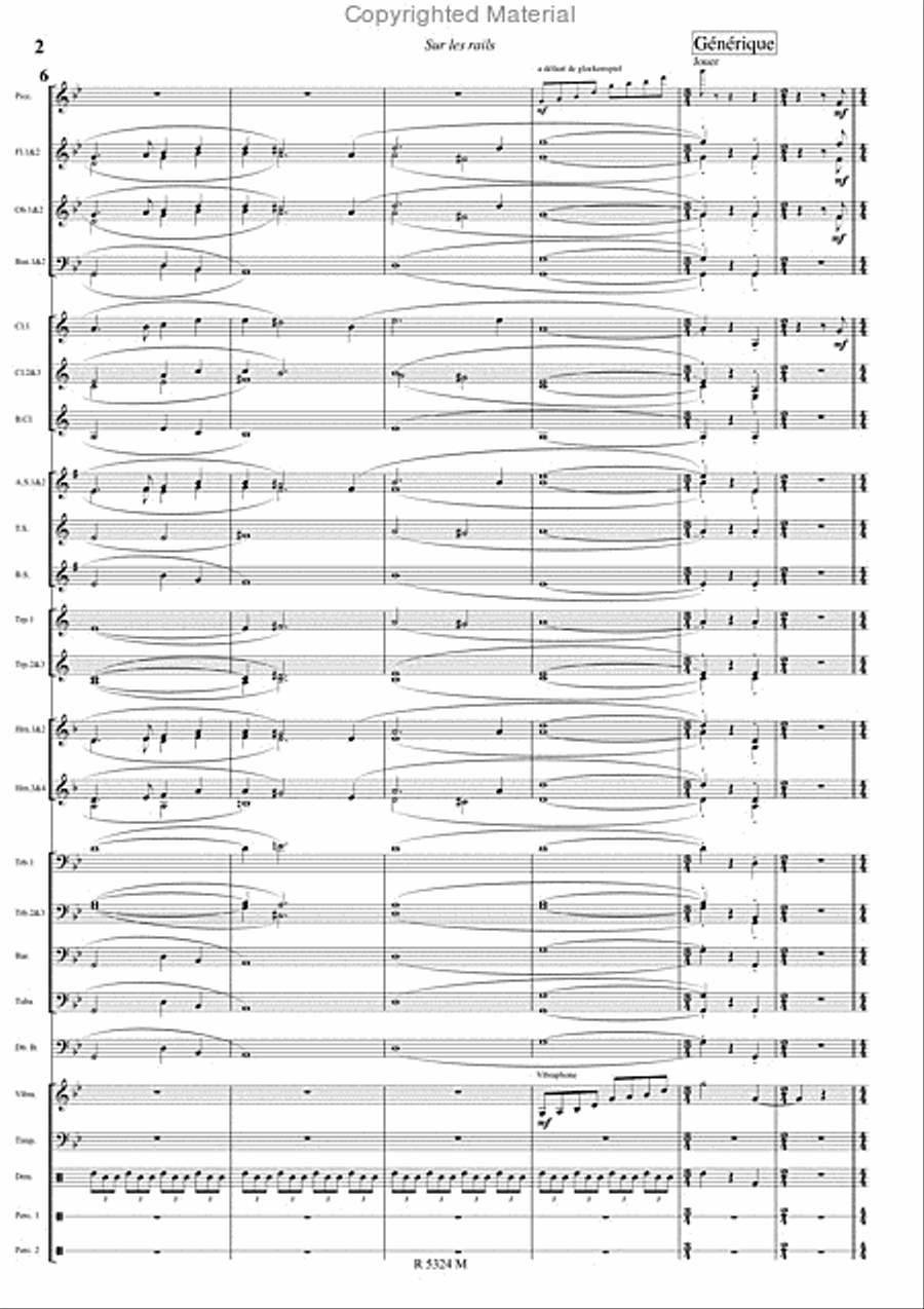 Sur les rails Sur les rails Concert Band scores gallery preview page 3
