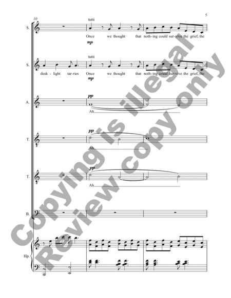 A Song of Hope (Choral Score)