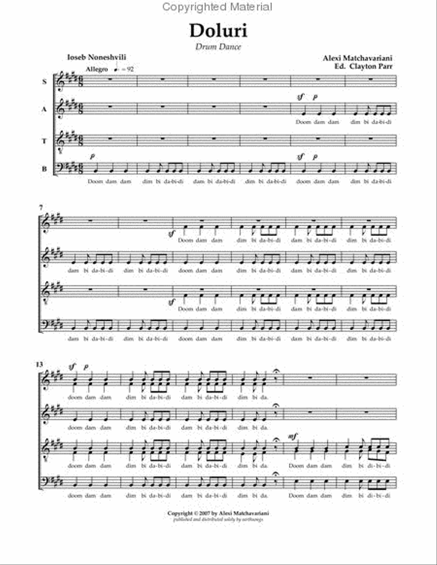 doluri doluri 4-Part scores gallery preview page 2