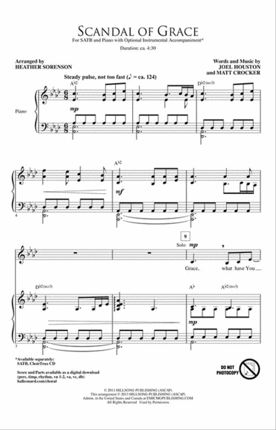 Scandal of Grace 4-Part scores gallery preview page 2