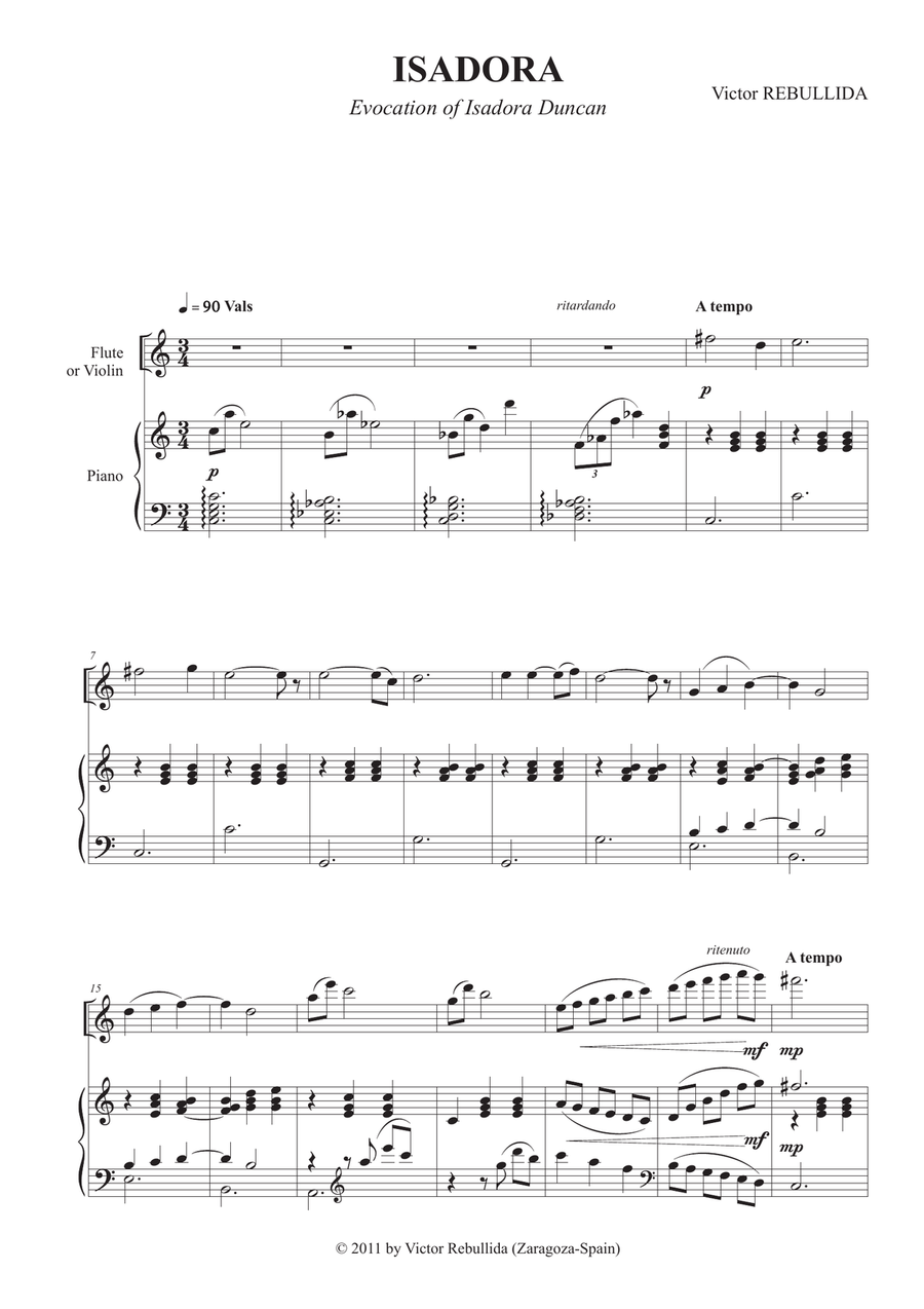 Isadora Flute Solo scores gallery preview page 3