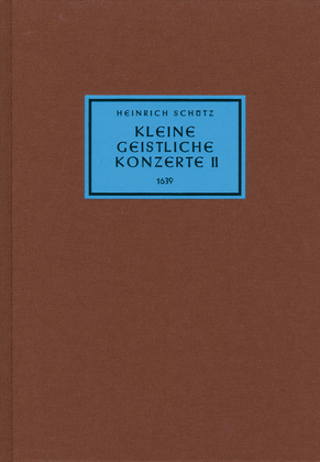 Book cover for Kleine geistliche Konzerte II (1639)