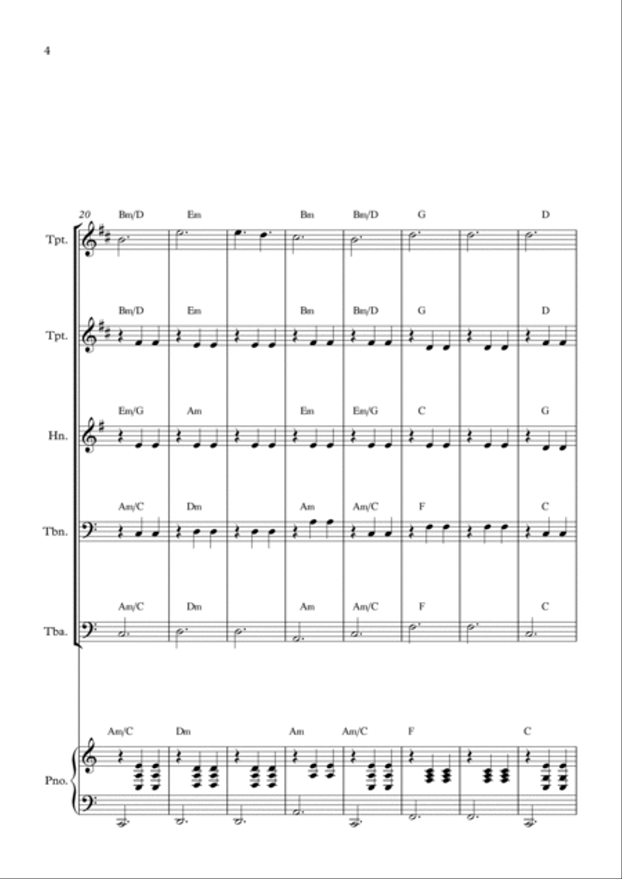 La Valse D'amelie Brass Ensemble scores gallery preview page 4