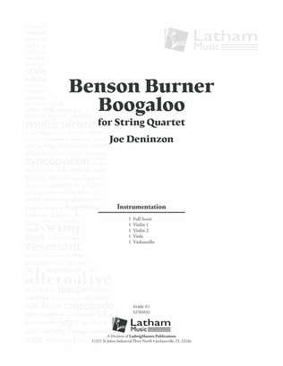 Benson Burner Boogaloo