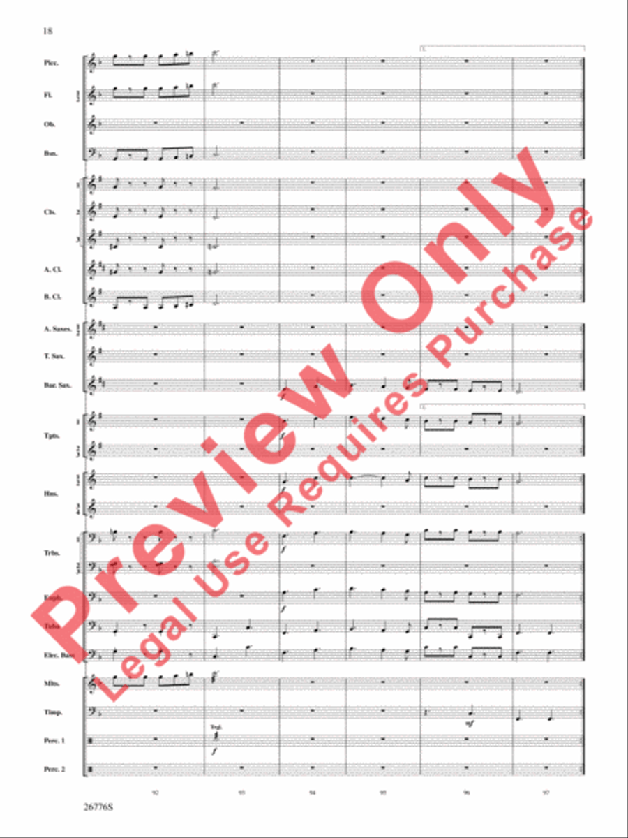 The Music of Disneyland Concert Band scores gallery preview page 19