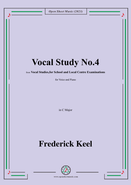 Keel-Vocal Study No.4,in C Major image number null