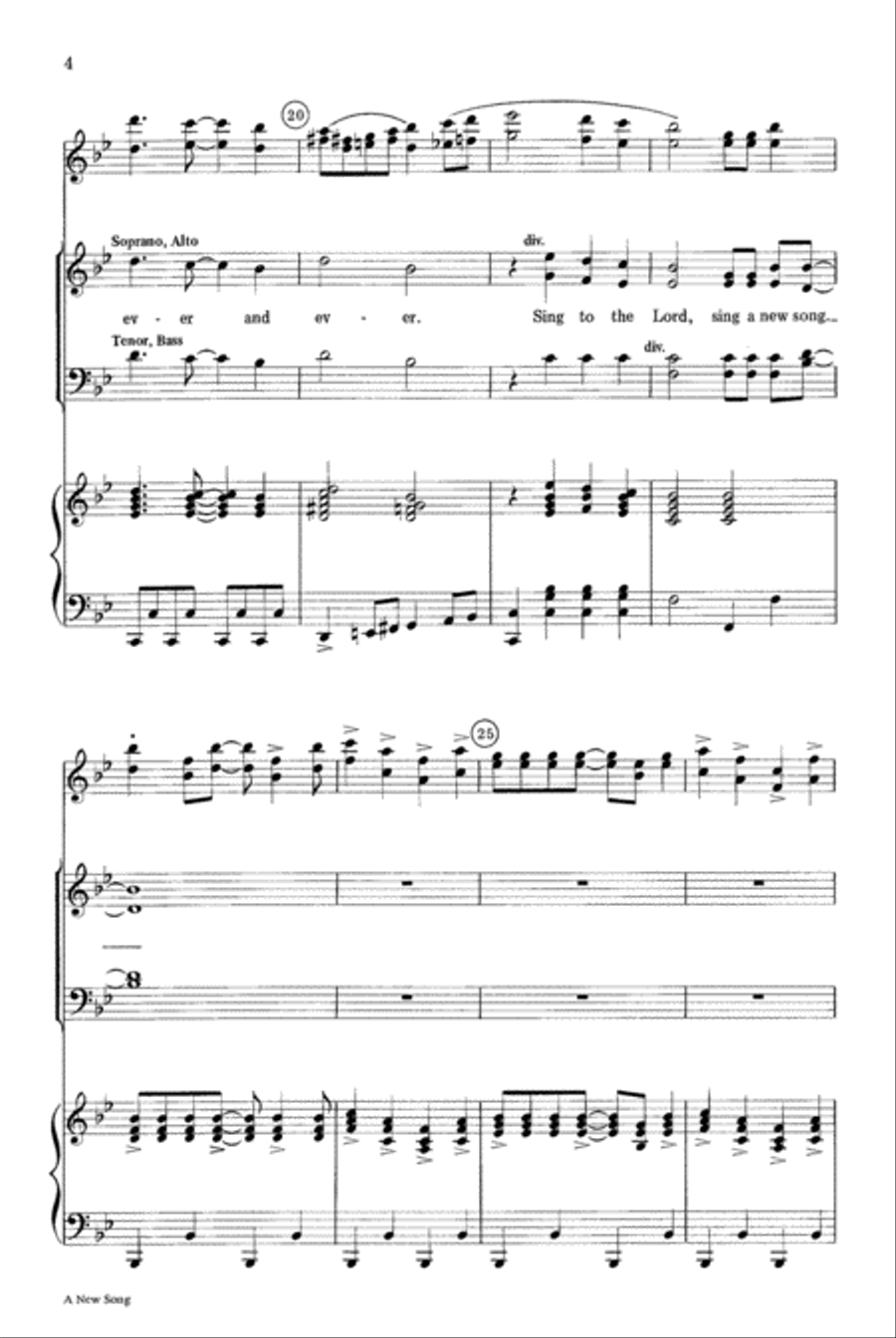 A New Song 4-Part scores gallery preview page 4