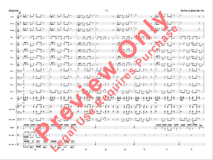 Rhythm Is Gonna Get You Jazz Ensemble scores gallery preview page 12