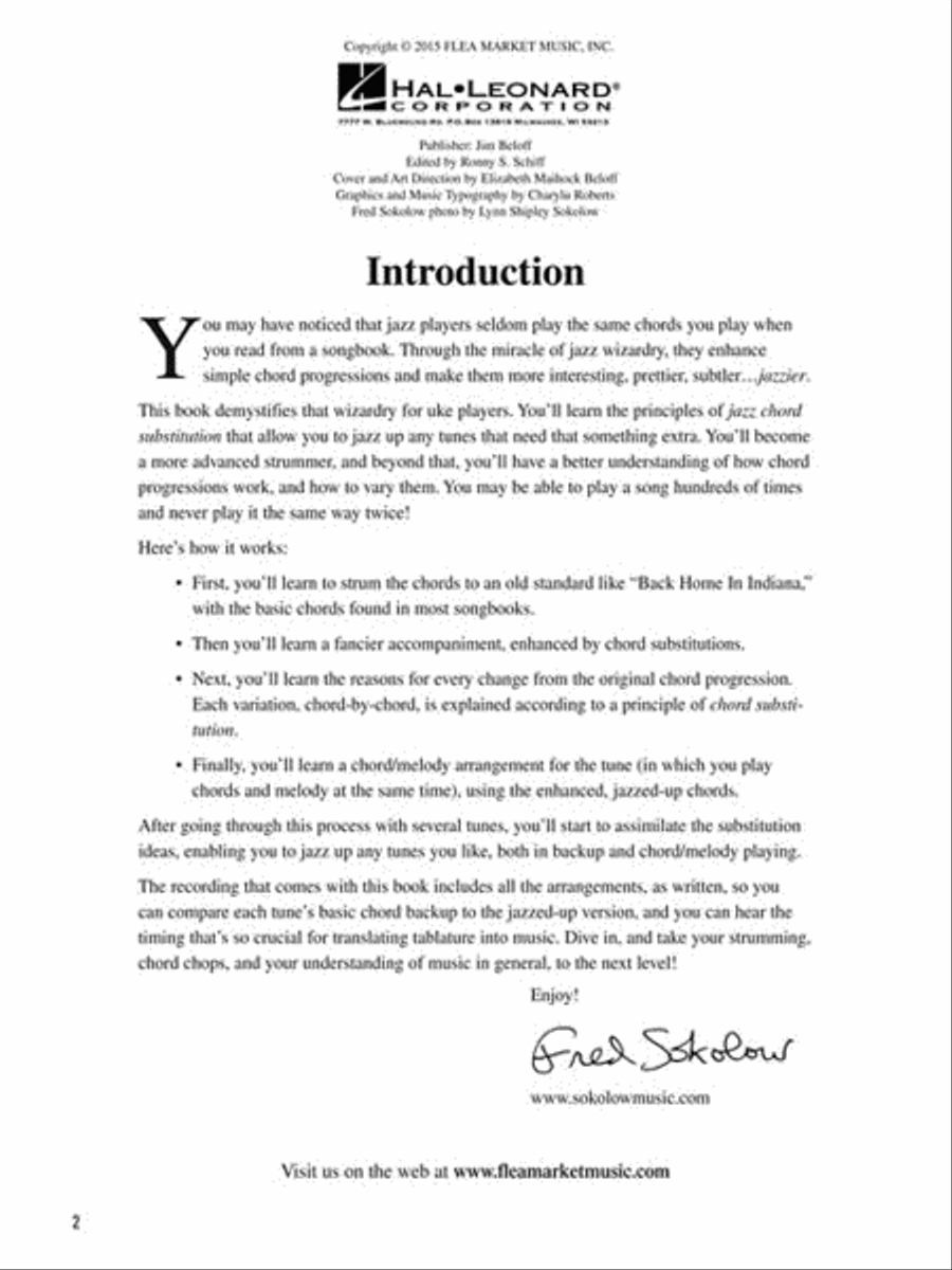 Jazzing Up the Ukulele – How to Do Jazz Chord Substitution for Accompaniment and Soloing Guitar Tablature scores gallery preview page 4