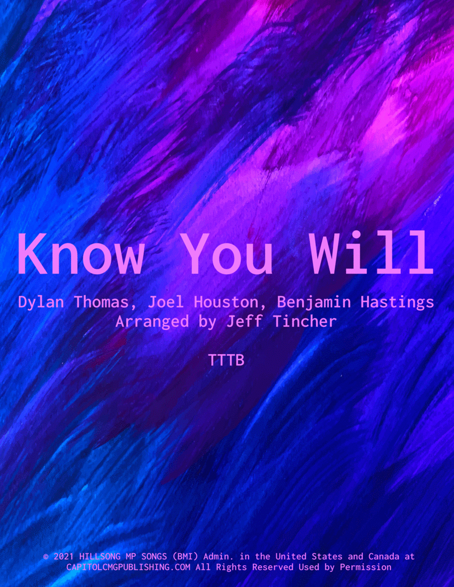 Know You Will TTBB scores gallery preview page 1