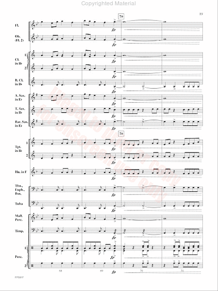 Junk Funk Concert Band scores gallery preview page 20