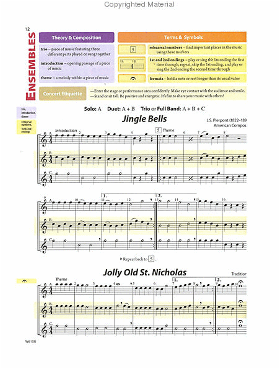Tradition of Excellence Book 1 - Bb Tenor Saxophone Concert Band Methods scores gallery preview page 6