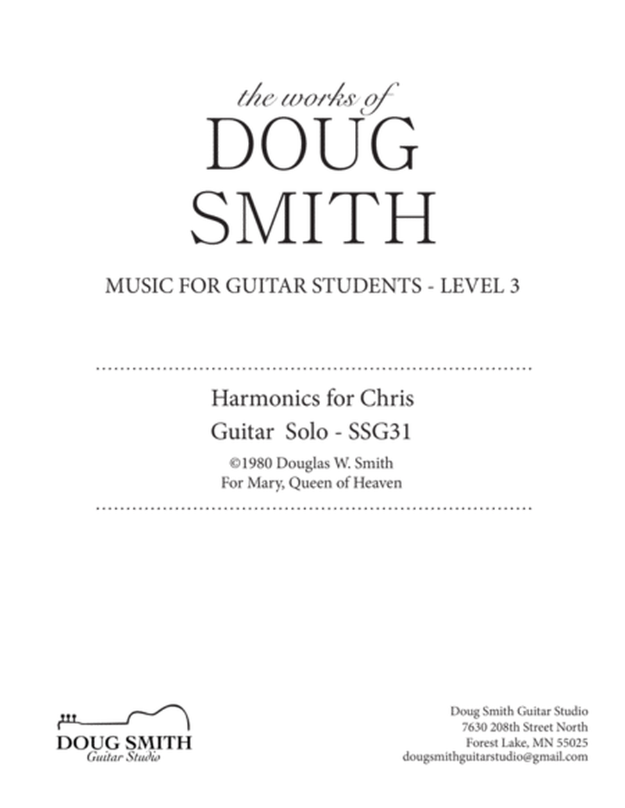 Harmonics for Chris