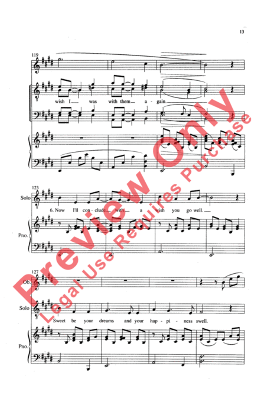 Song for the Mira Men's Choir scores gallery preview page 13