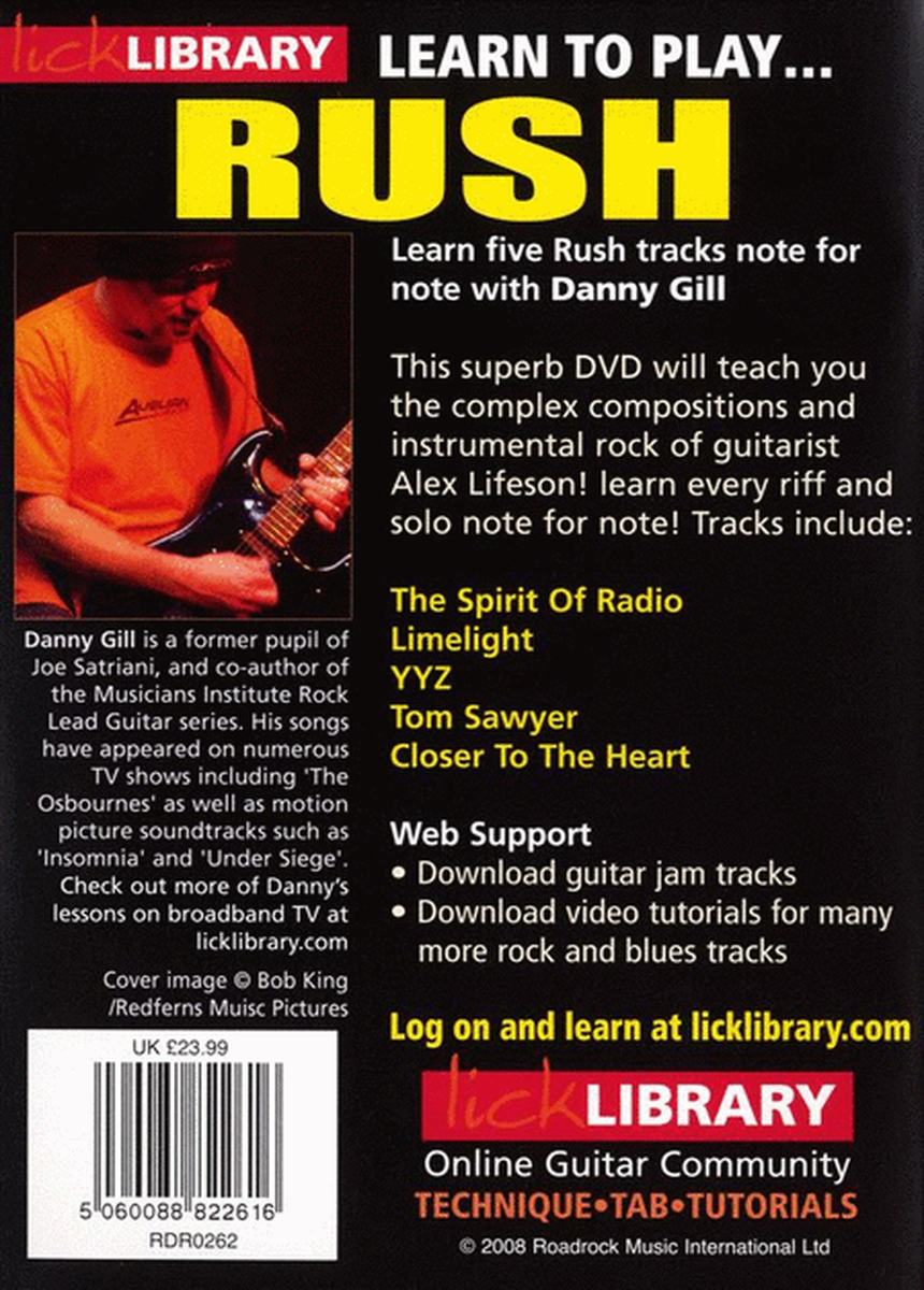 Learn To Play Rush (DVD)