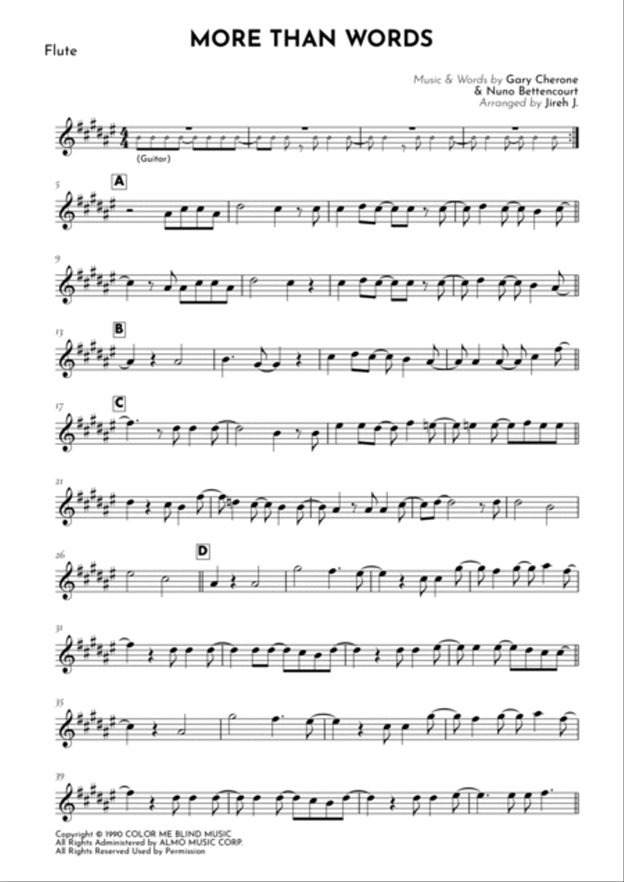 More Than Words More Than Words Flute Solo scores gallery preview page 2