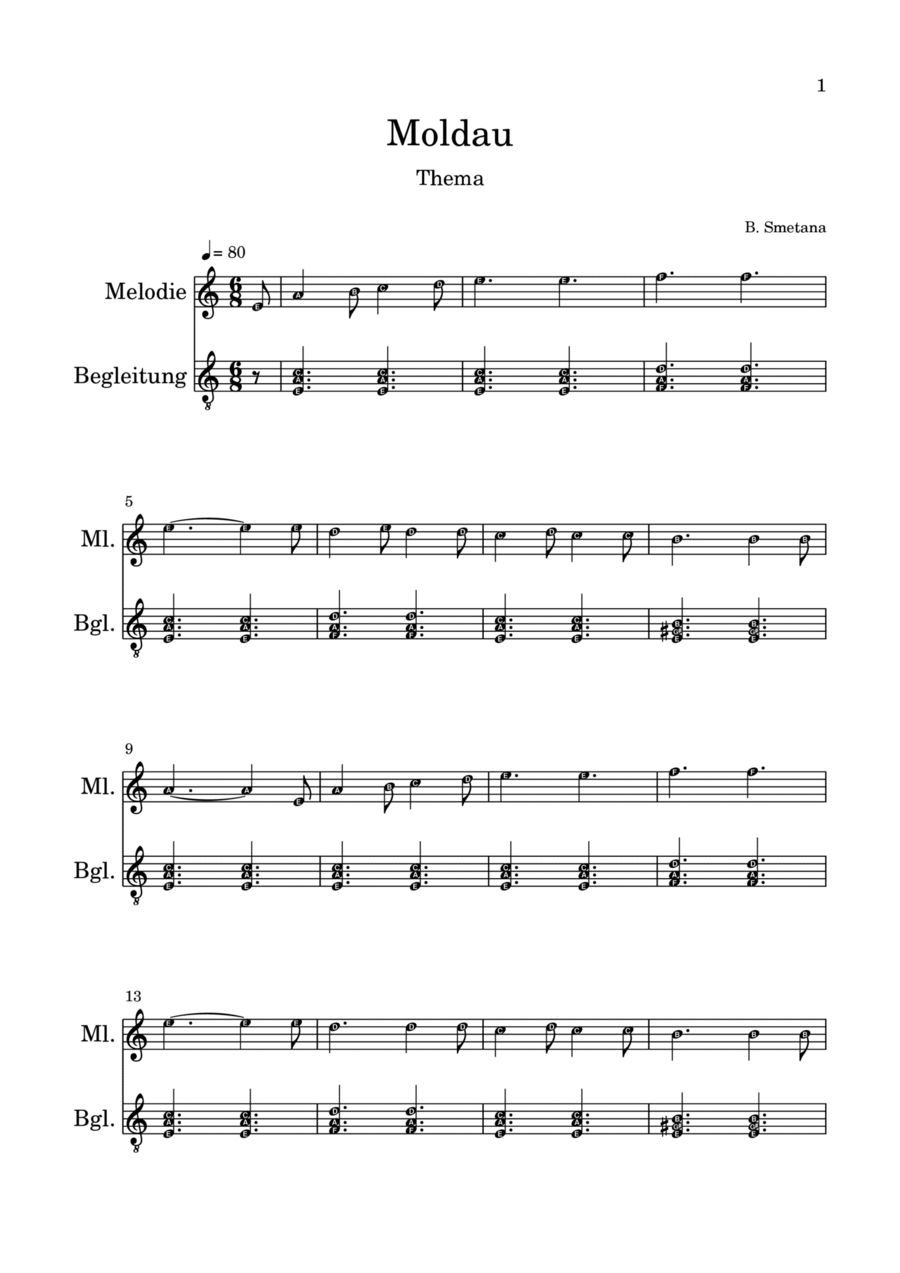 The Moldau Glockenspiel scores gallery preview page 1