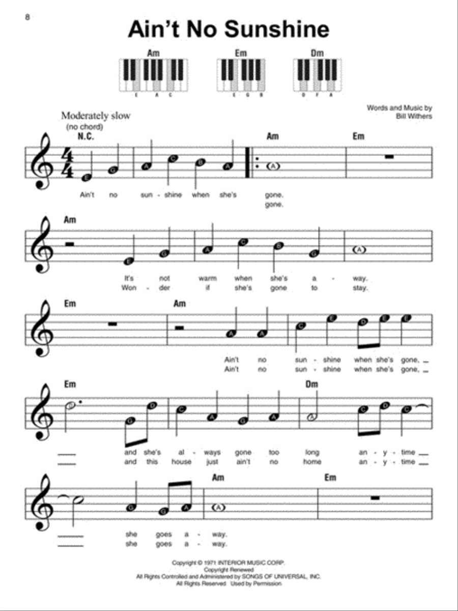 Pop Standards – Super Easy Songbook