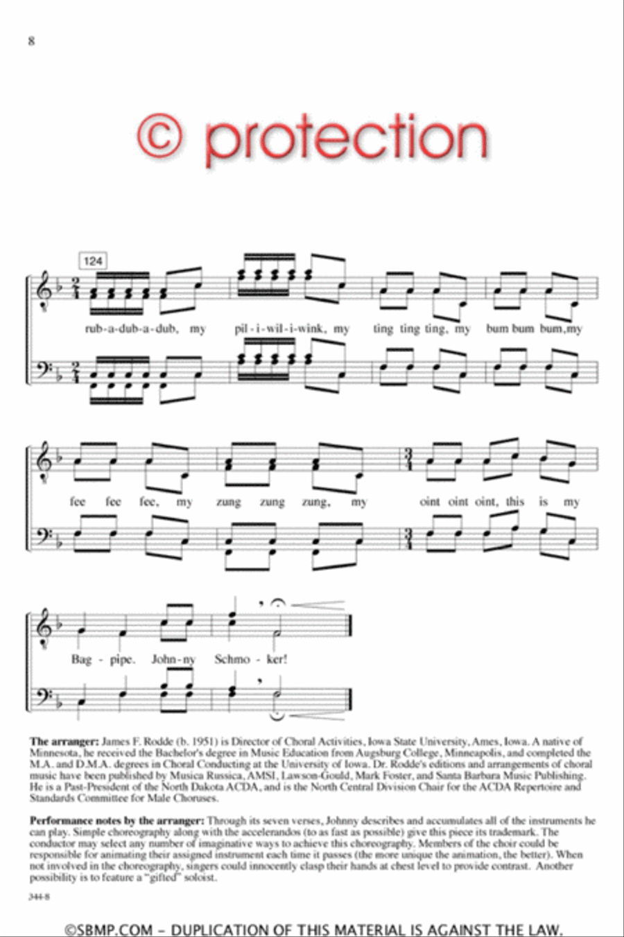 Johnny Schmoker - TTBB Octavo TTBB scores gallery preview page 8