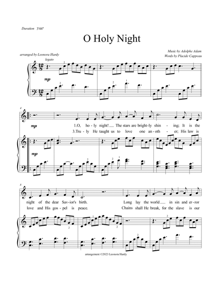 O Holy Night (accompaniment for solo) image number null