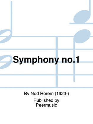 Book cover for Symphony no.1
