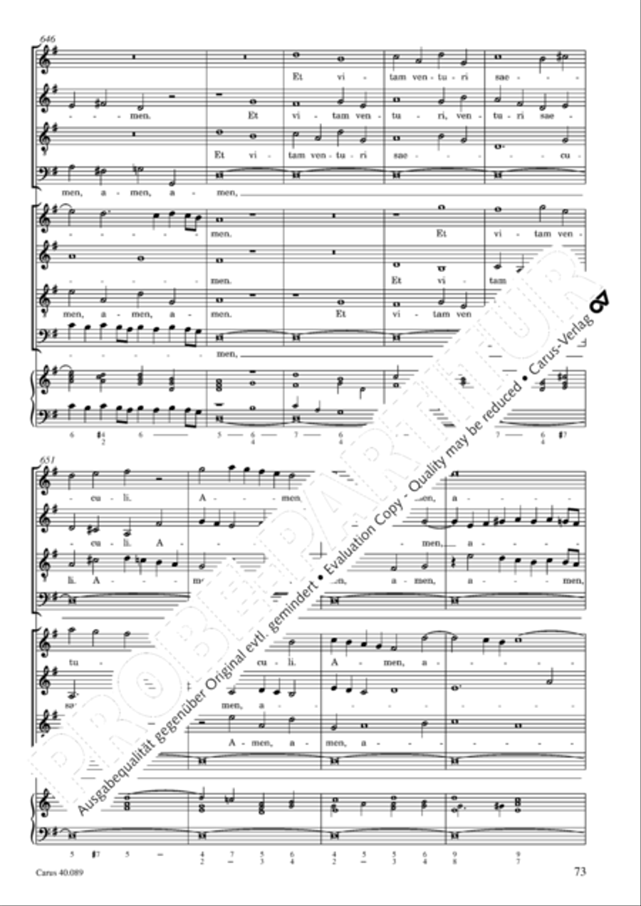 Credo a 8 voci Credo a 8 voci 4-Part scores gallery preview page 74