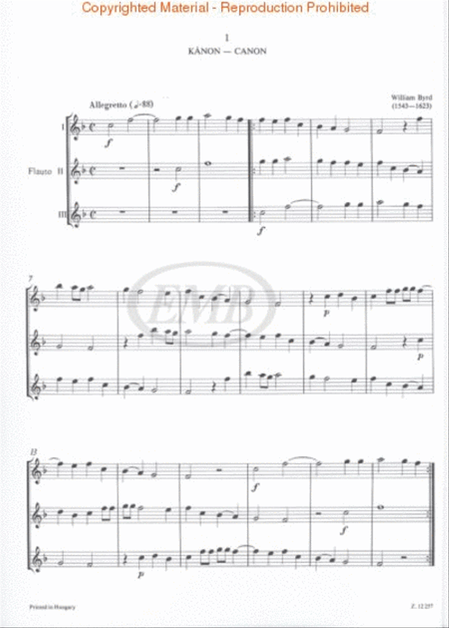 Easy Trios for Flutes Flute scores gallery preview page 2