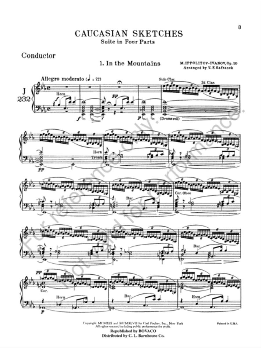 Caucasian Sketches Caucasian Sketches Concert Band scores gallery preview page 4