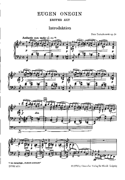 Eugen Onegin Op. 24