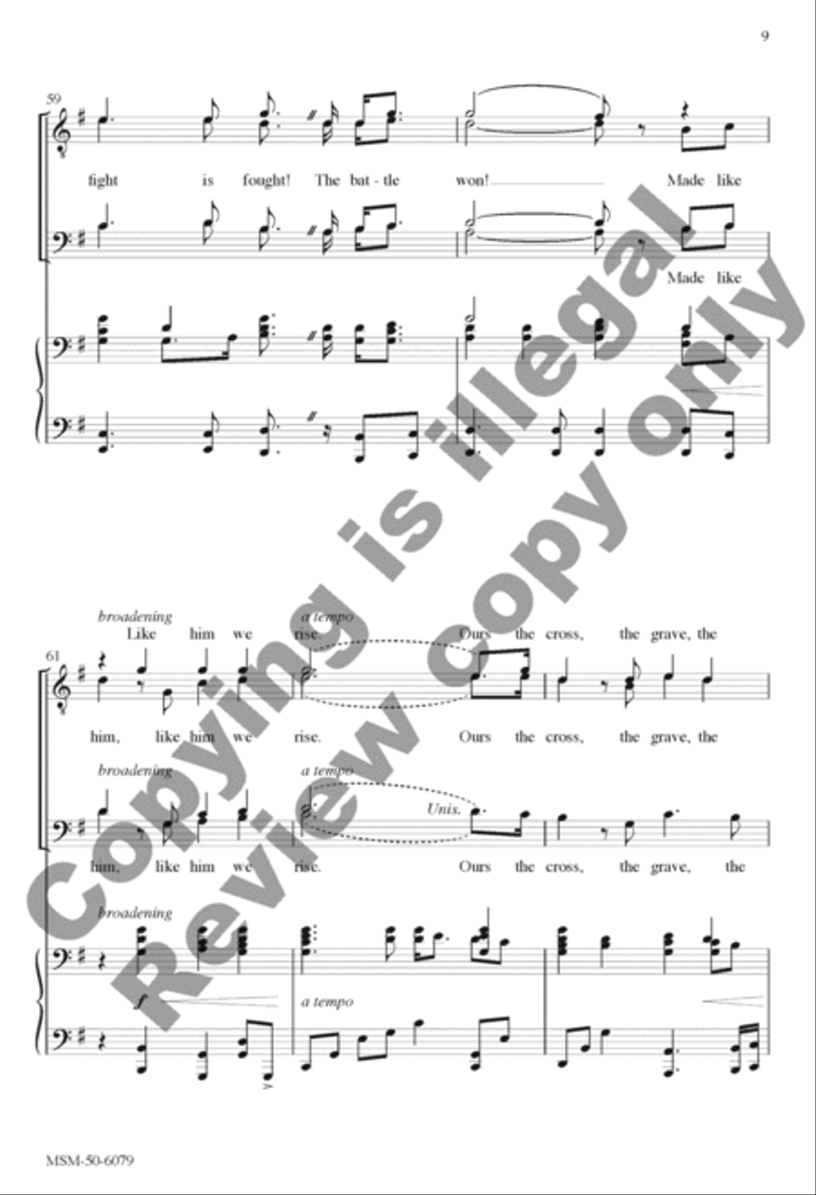 Like Him We Rise TTBB scores gallery preview page 9