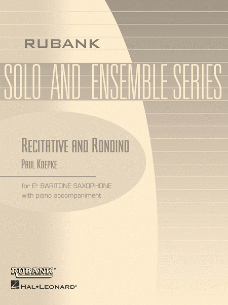 Recitative And Rondino - E Flat Baritone Saxophone Solos With Piano