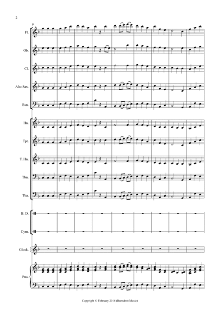 Be Thou My Vision for School Wind Band Concert Band scores gallery preview page 2