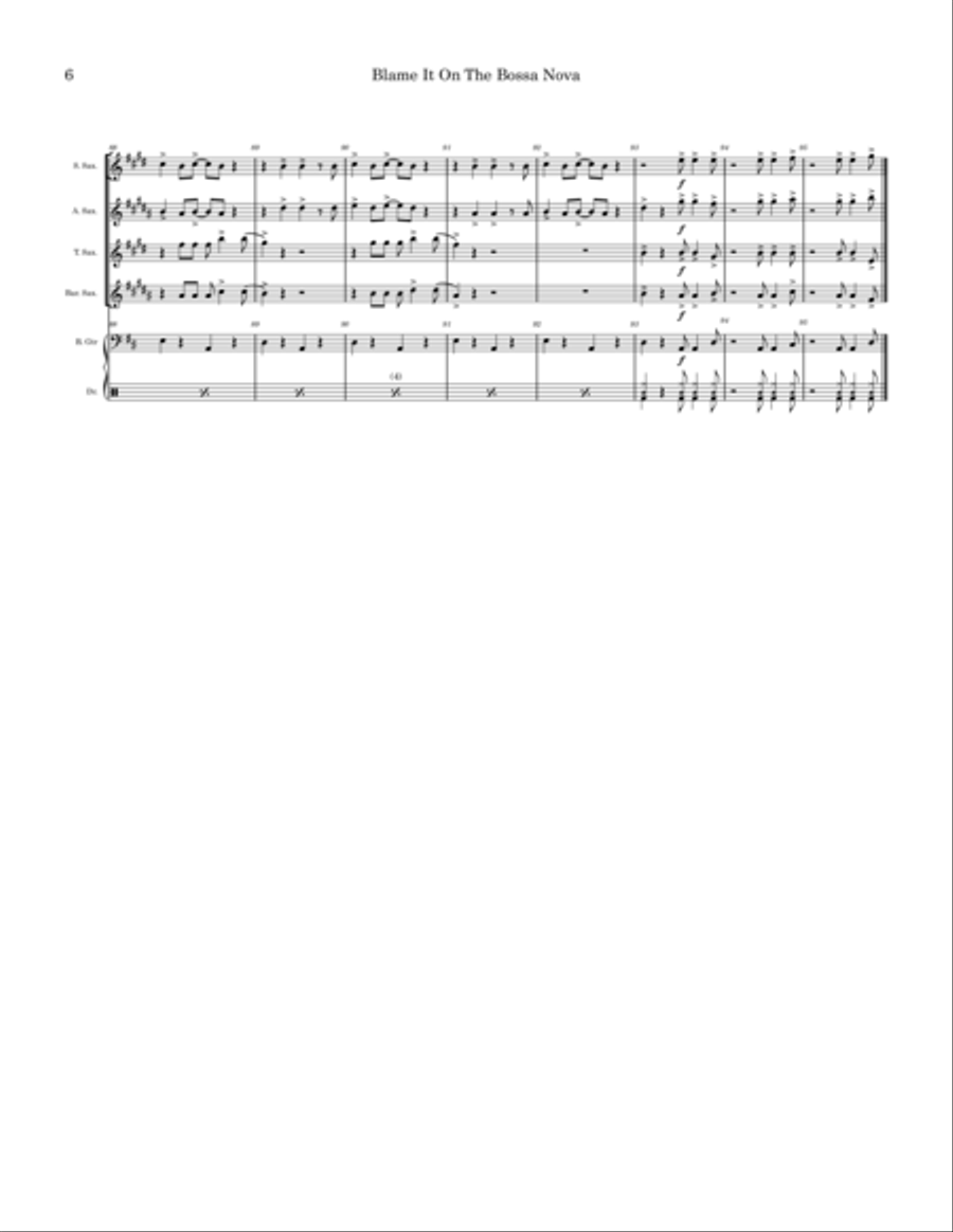 Blame It On The Bossa Nova image number null