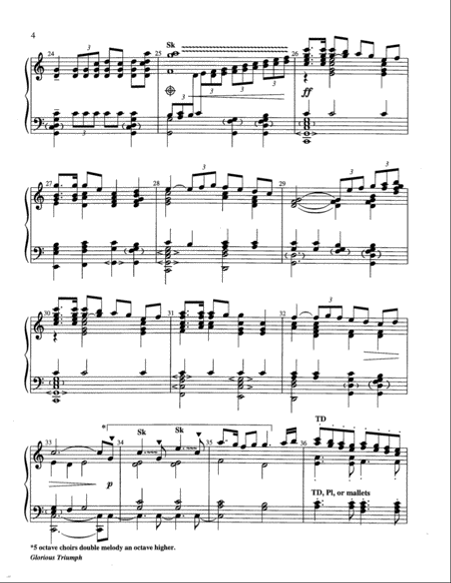 Glorious Triumph 5-Octaves scores gallery preview page 4
