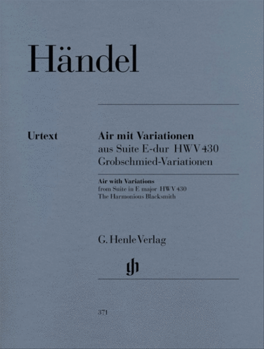 Harmonious Blacksmith Variations Piano Solo scores gallery preview page 1