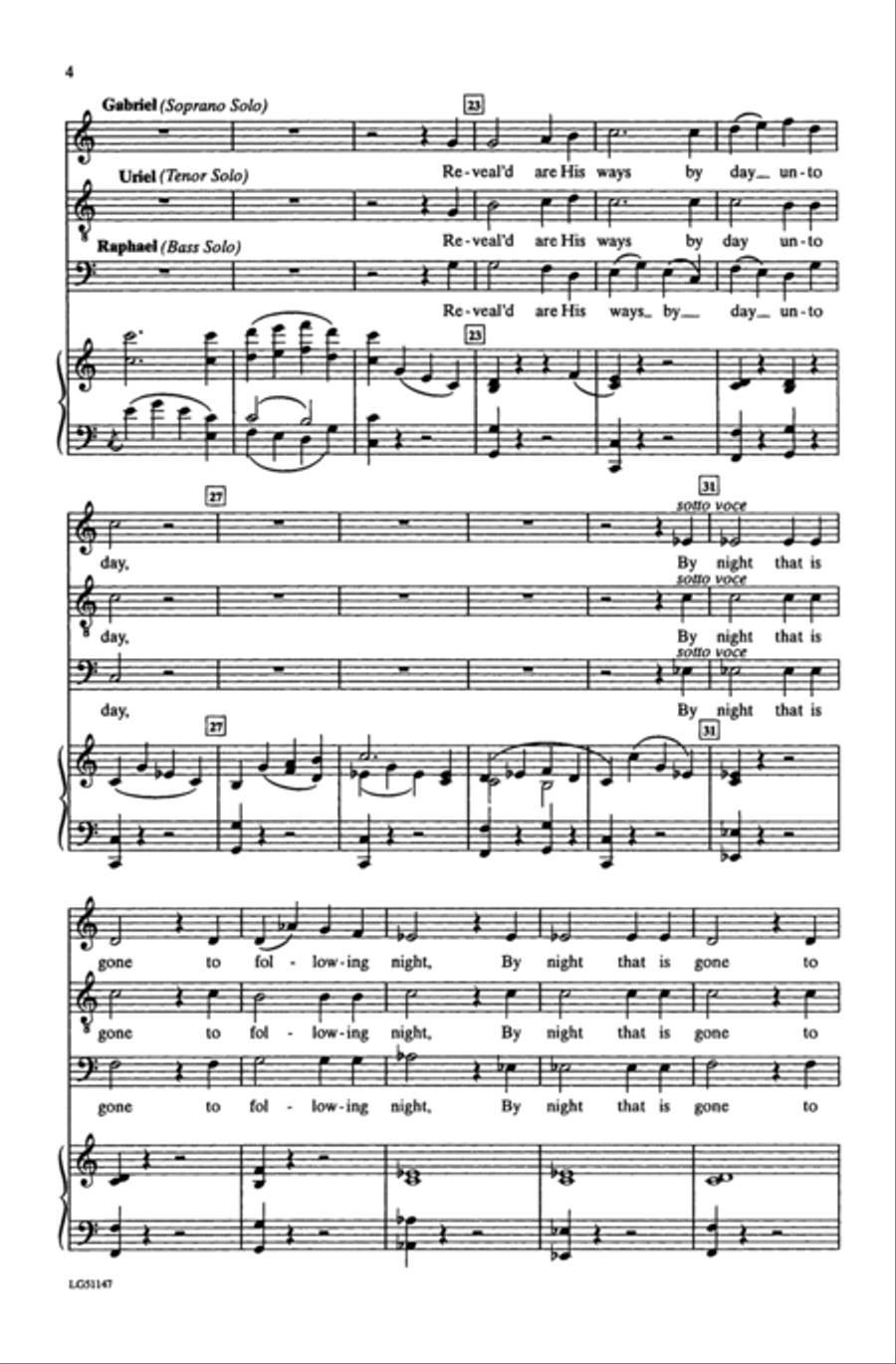 The Heavens Are Telling The Heavens Are Telling 4-Part scores gallery preview page 23