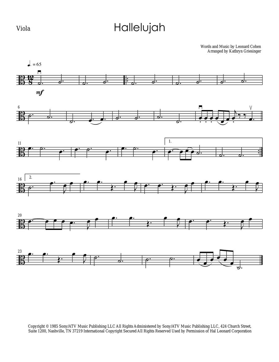 Hallelujah Hallelujah String Quartet scores gallery preview page 3