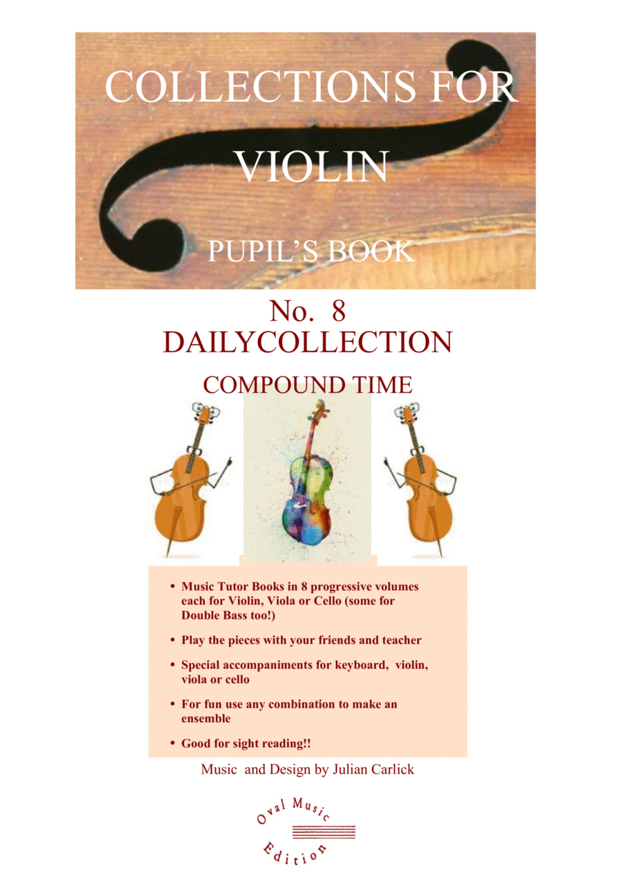 Daily Collection for Violin: Pupil Book - Volume 8 in Collections for Violin Violin Solo scores gallery preview page 1