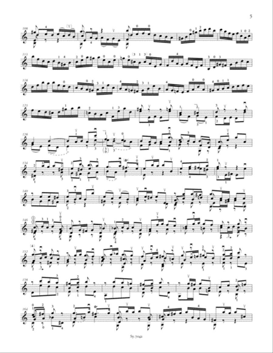 Sonata II, BWV 1003 Violin Solo scores gallery preview page 4